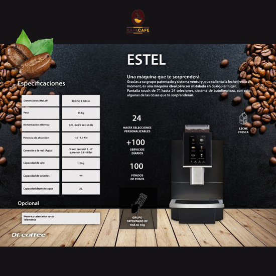 Picture of DR COFFEE F12 ESTEL BEAN TO CU COFFEE MACHINE